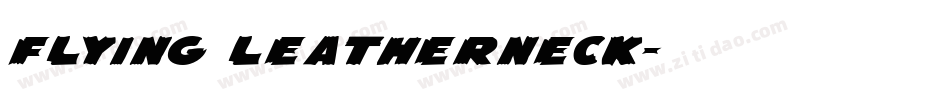 Flying Leatherneck字体转换